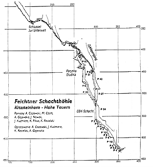 Section of Feichtner Schachthohle