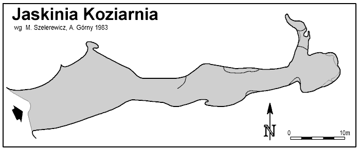 Plan jaskini Koziarnia