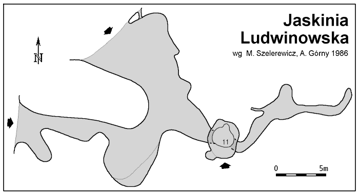 Plan Jaskini Ludwinowskiej