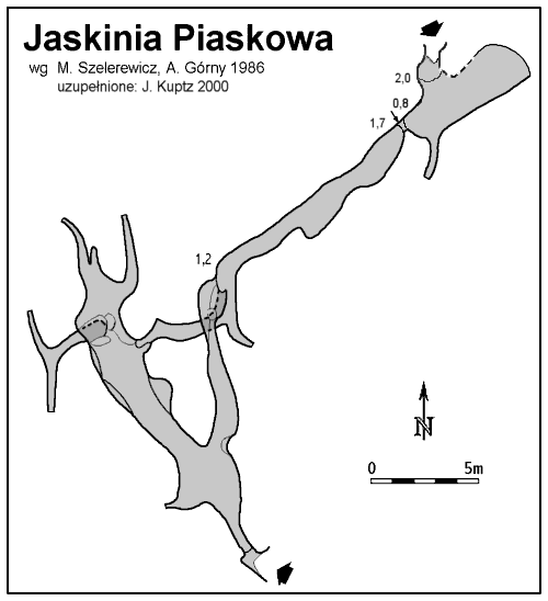 Plan Jaskini Piaskowej