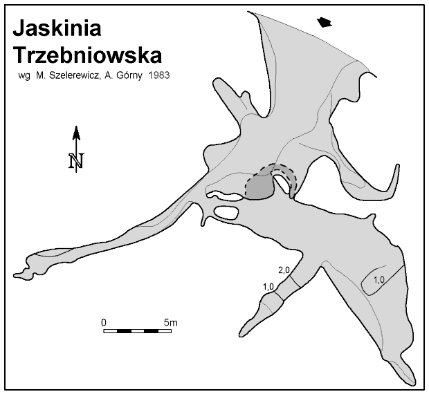Plan Jaskini Trzebniowskiej